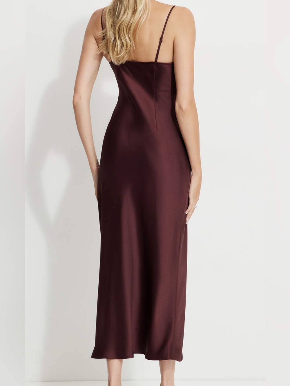 Dynamite Amira Satin Maxi Slip Dress - Picture 3 of 4